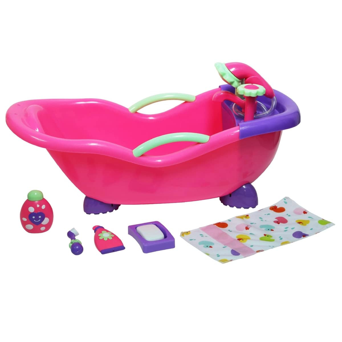 JC Toys - for Keeps Playtime! | Baby Doll Real Working Bath Set | Fits Dolls up to 16" | Shower a... | Amazon (US)