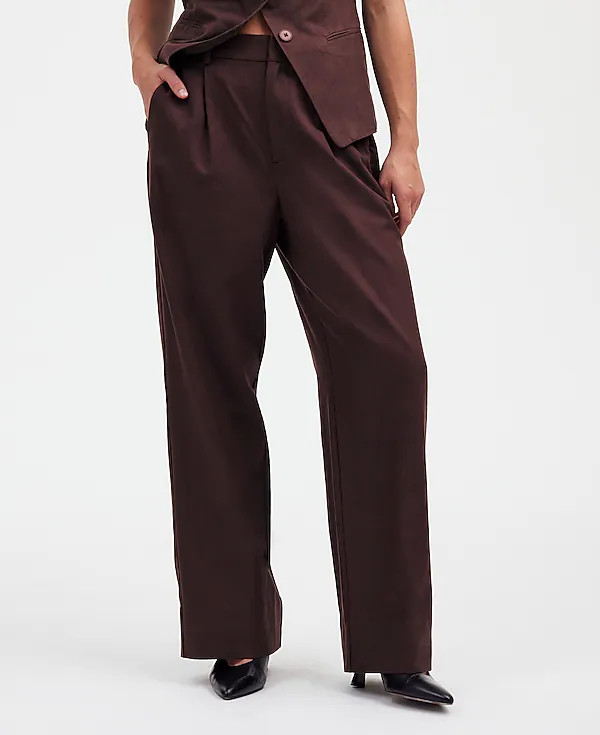 Slouchy Straight Pants in Drapey Twill | Madewell