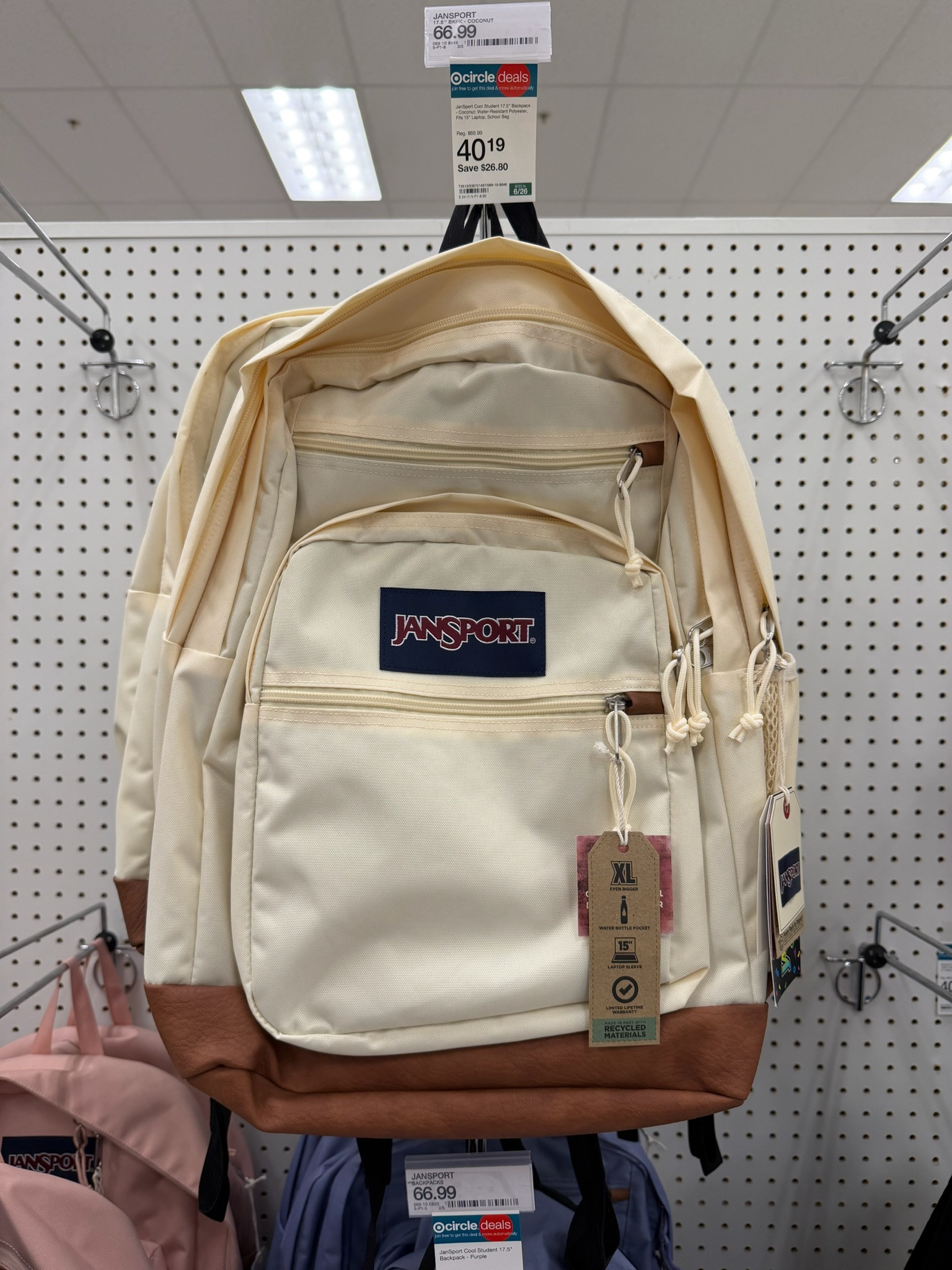 Circle Deal Days find 🎒 This Jansport backpack is on sale through 6/26 and would be perfect for back to school, college, travel, or everyday use! 

wedding guest dress summer, summer outfits, summer dresses, country concert outfits, date night outfits, concert outfits, travel outfits, vacation outfits beach, business casual workwear, Target Finds, Circle Deal Days, Jansport, Backpack Finds, Back To School, College Essentials, Travel Essentials, Everyday Bag, Target Deals, Student Must Haves, School Supplies, 

 #LTKootd #LTKSeasonal #LTKTravel