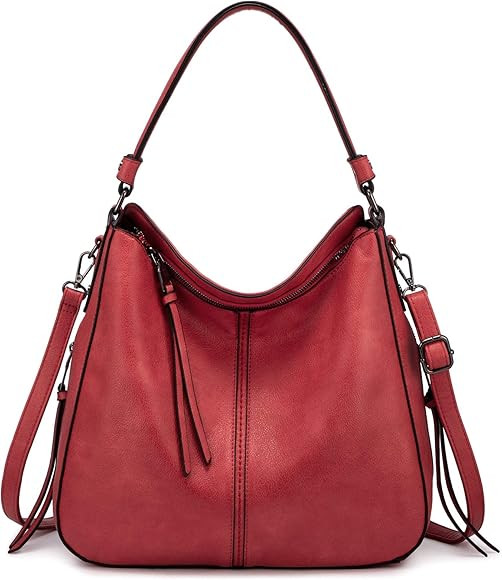 Handbags for Women Large Designer Ladies Hobo bag Bucket Purse Faux Leather | Amazon (US)
