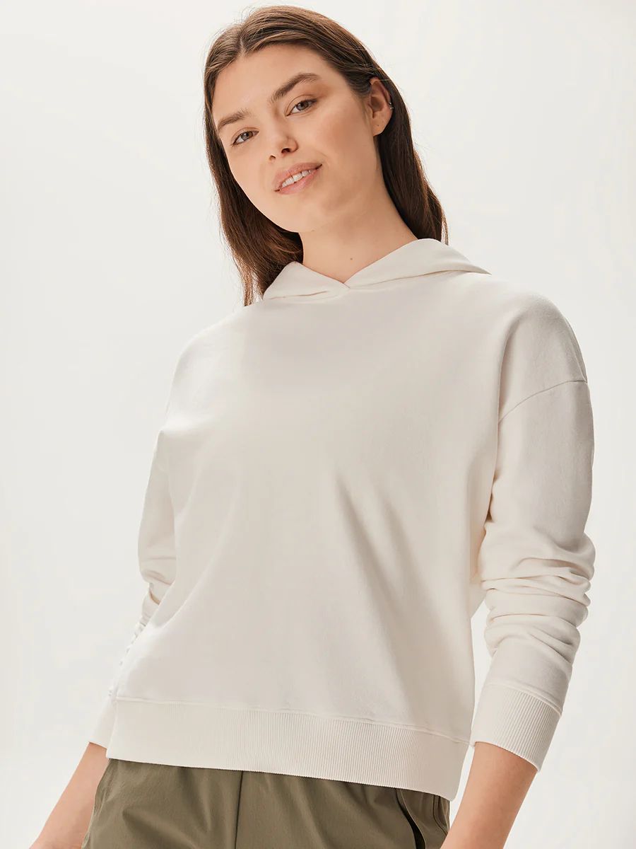 Organic Cotton Terry Shrunken HoodieA Heart | Outdoor Voices