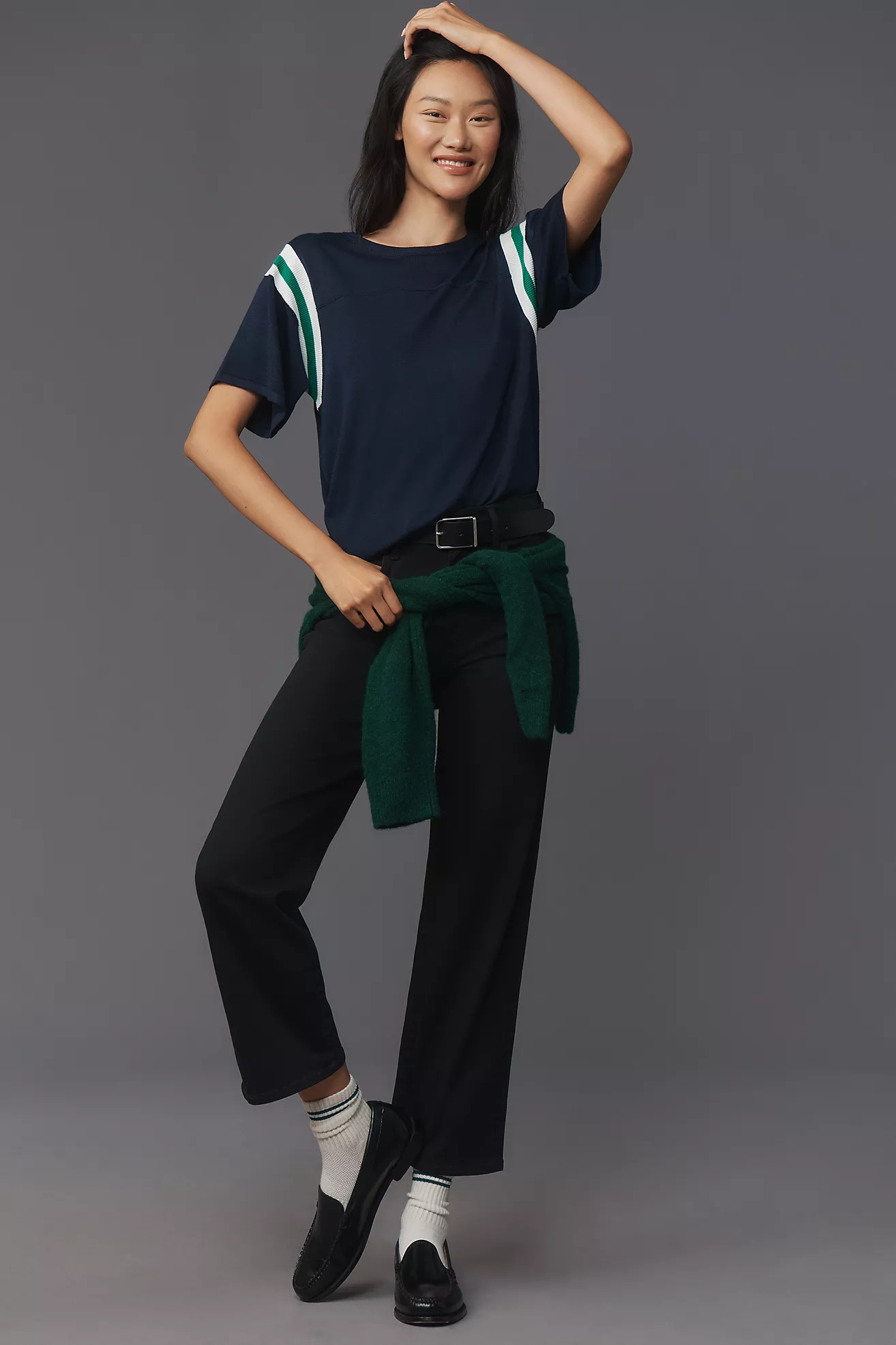 MOTHER The Rambler High-Rise Straight-Leg Ankle Jeans | Anthropologie (US)