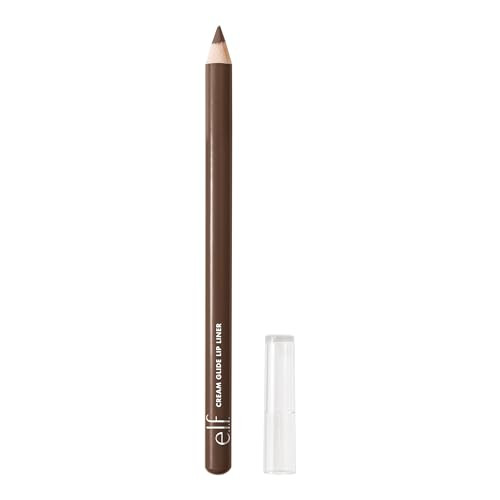 e.l.f. Cream Glide Lip Liner, Highly-Pigmented Pencil For Shaping & Sculpting Lips, Semi-Matte Finish, Vegan & Cruelty-Free, Dark Cocoa | Amazon (US)