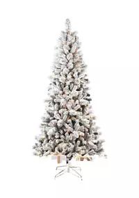 Joyland 7.5' Pre Lit Flocked Christmas Tree | Belk