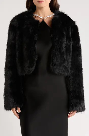 STAUD Casimira Crop Faux Fur Jacket | Nordstrom | Nordstrom