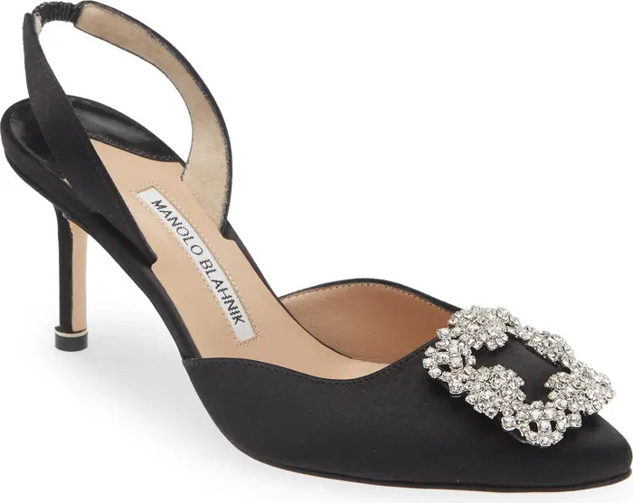 Hangisi Crystal Buckle Slingback Pump (Women) | Nordstrom