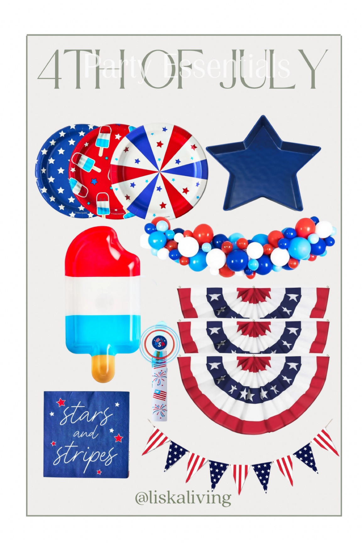 Fourth of July hosting essentials from Walmart! 💙❤️