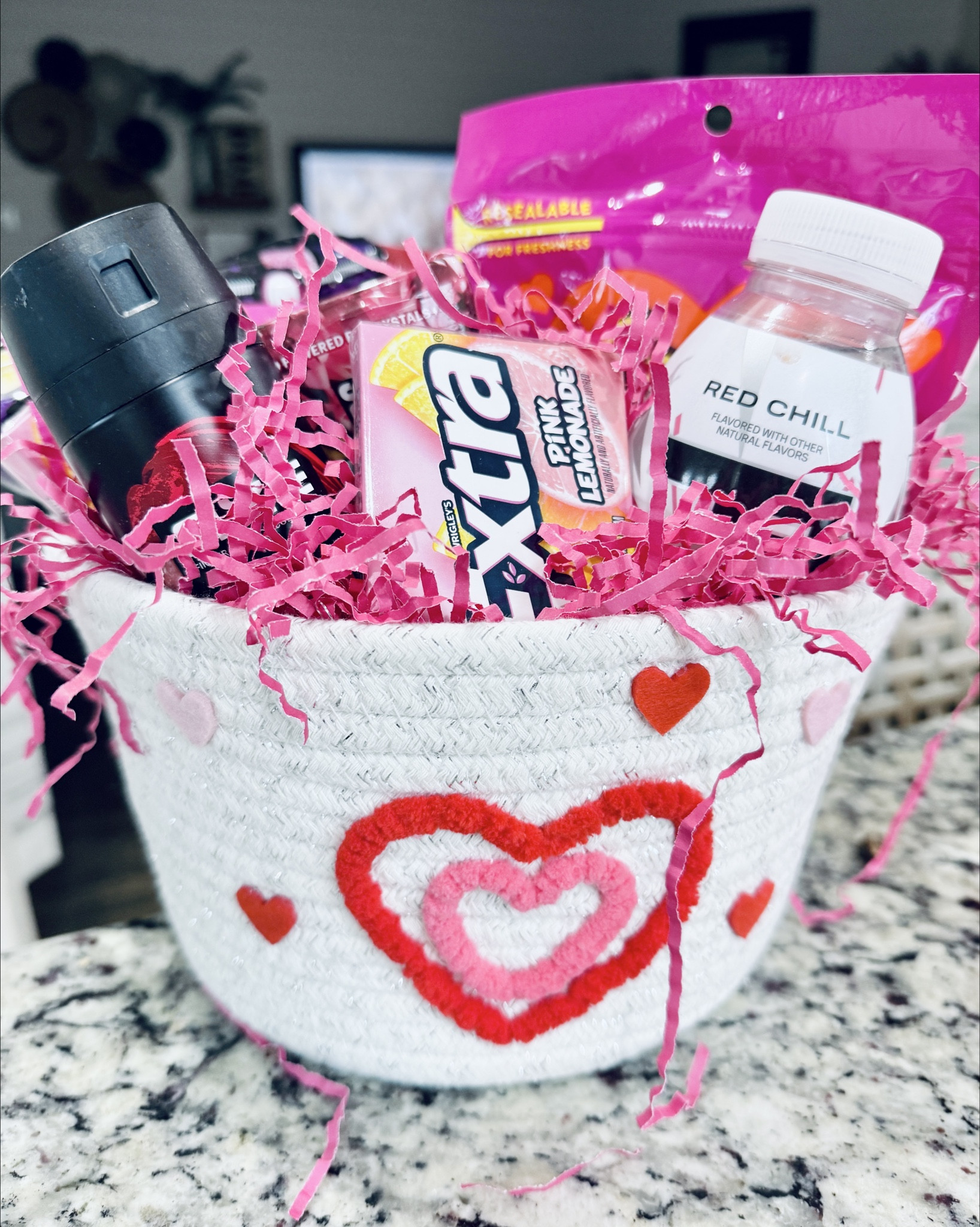 Valentine's Day basket for a Teen Boy! Basically all he likes is candy 😆

I'll probably add some trading cards.

Basket from @Target - it's from last year but this year's version is very similar!

#LTKValentine #LTKmomlife #LTKSeasonal