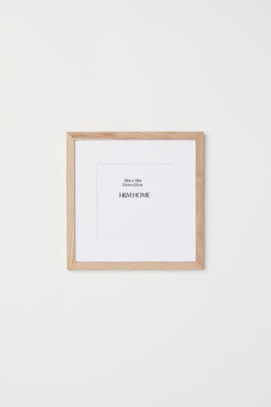 H & M - Wooden Frame 9 3/4 x 9 3/4 - Beige | H&M (US + CA)
