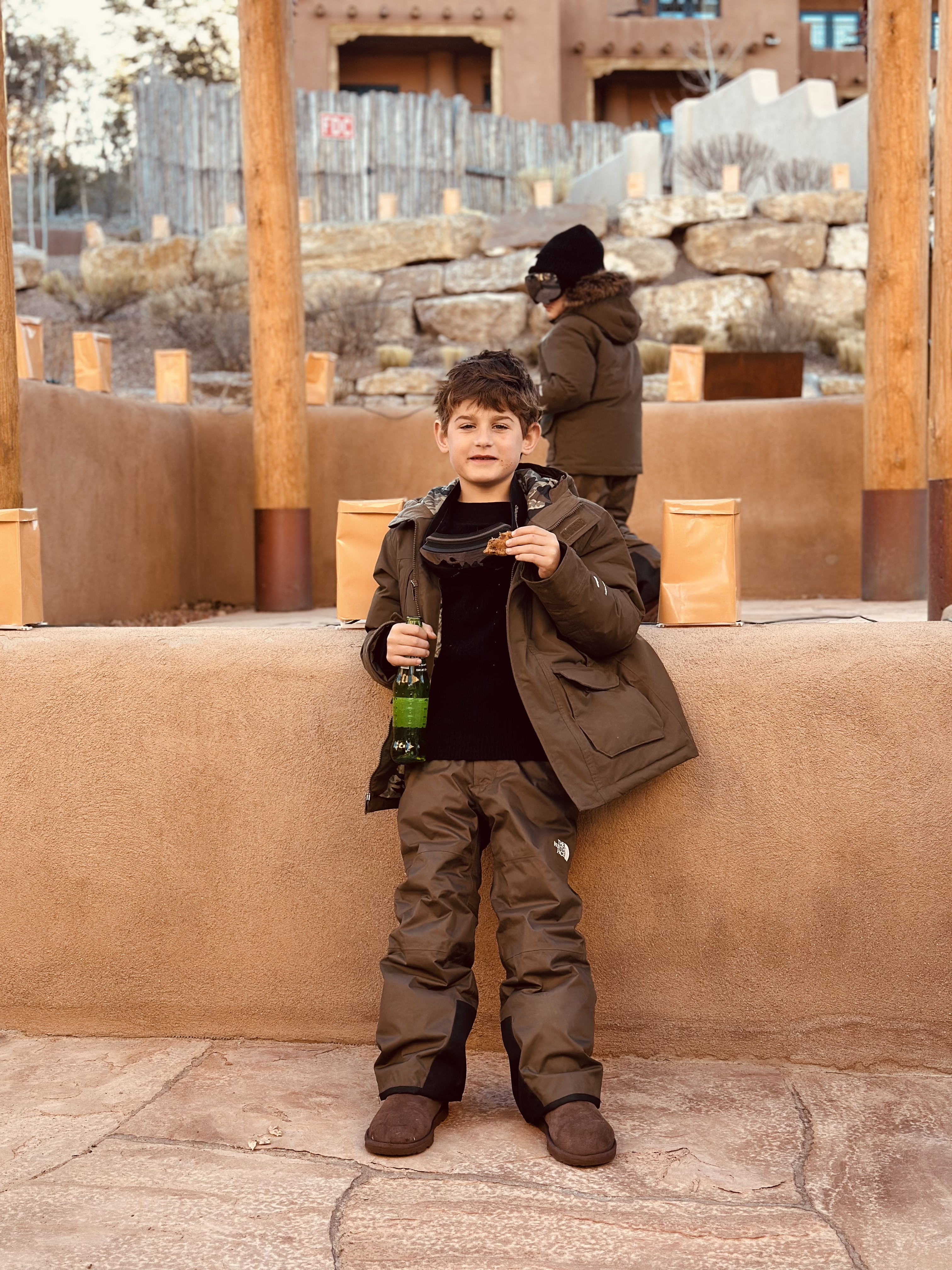 My handsome little snowboarder 🏂
He runs hot so wanted to wear his heattech thermals and North Face jacket and pants. 
Love the goggles we got for the boys- they look very cool. 
Also, they wear these jackets at home throughout the year so this isn’t just a one-week-wear 💪🏻

#LTKTravel #LTKActive #LTKKids