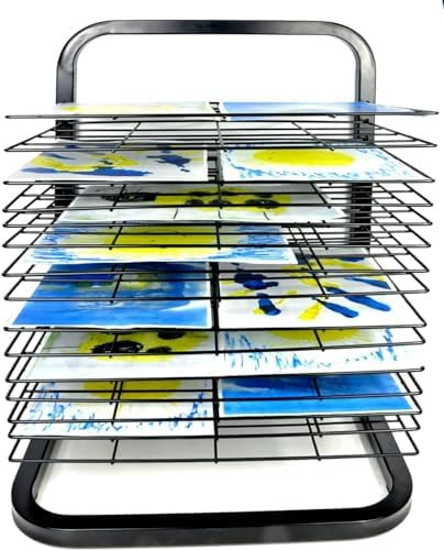 Art Drying Rack | Mobile Metal Art Storage Rack with Removable Shelves | Art Organizer for Kids, ... | Amazon (US)