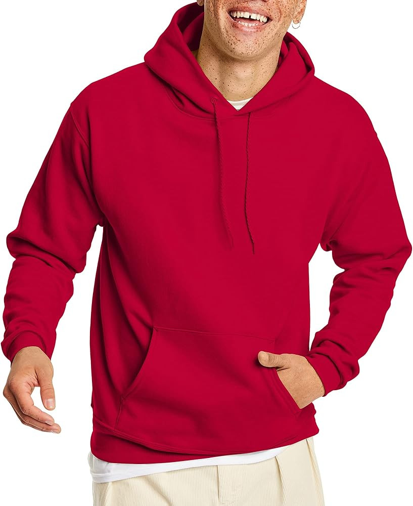 Hanes Men's Hoodie, EcoSmart Fleece Hoodie, Hooded Sweatshirt for Men | Amazon (US)