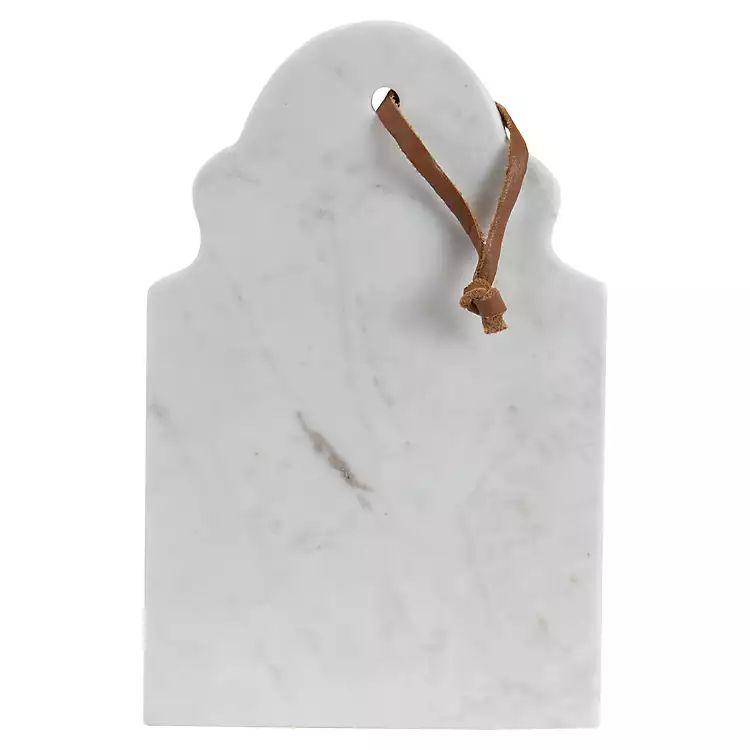 Ivory Speckle Marble Curve Cutting Board | Kirkland's Home