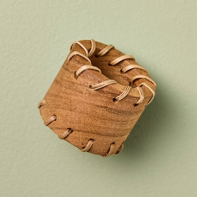 Set of 4 Carved Edge Napkin Ring Light - Hearth & Hand™ with Magnolia | Target