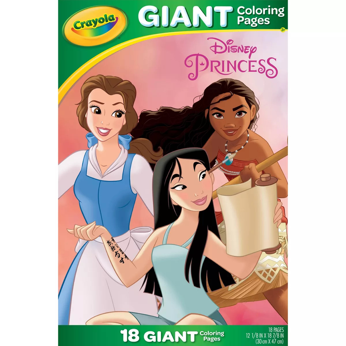 Crayola 18ct Disney Princess Giant Coloring Pages | Target