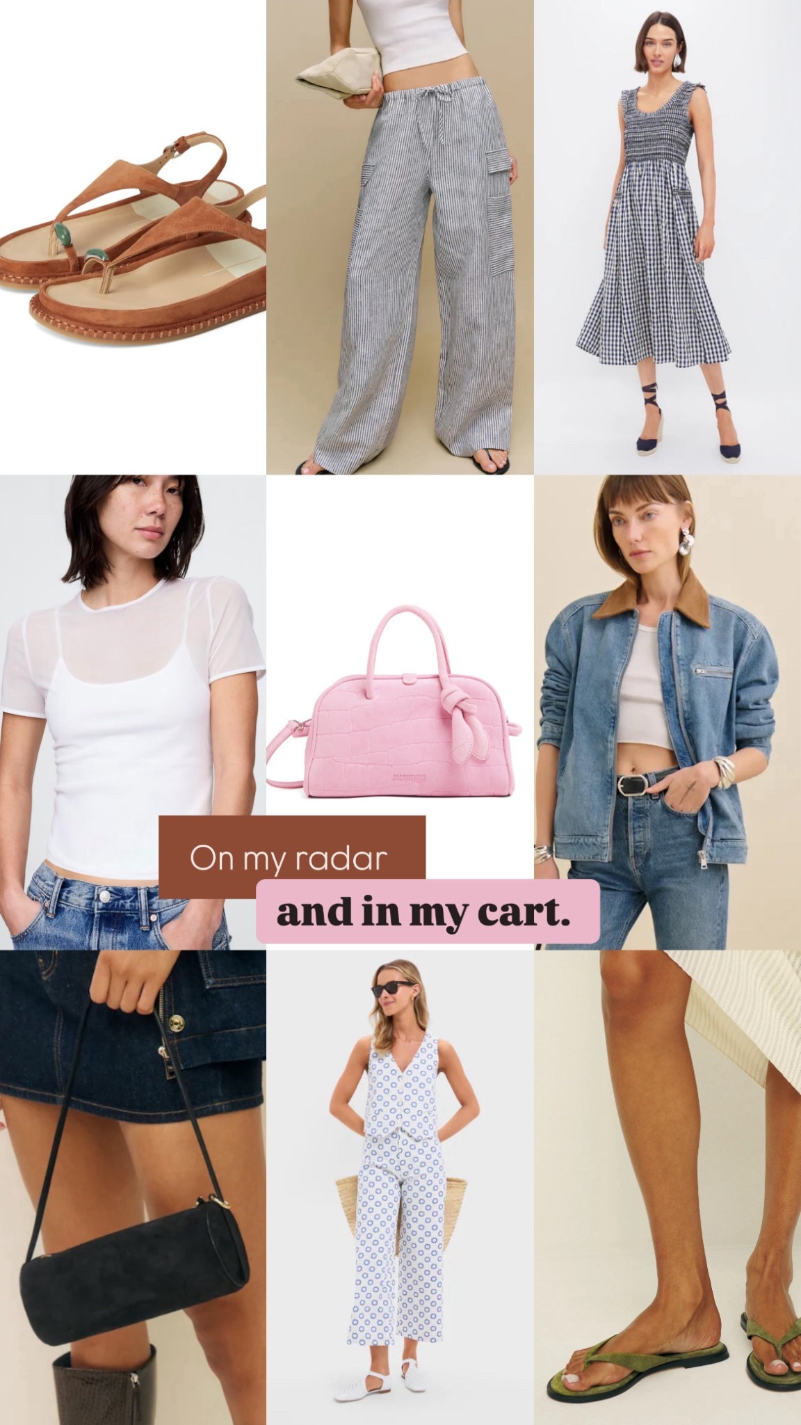 In my cart, best sellers, on my radar, designer dupe, suede sandals, summer trends, linen pants, linen cargo pants, gingham dress, sheer shirt, suede bag, pink bag, pink suede bag, miu miu look for less, the row 90s bag, the row look for less, printed pants, 4th of July outfit, the row dupe sandals 

#LTKSummerEdit #LTKSeasonal