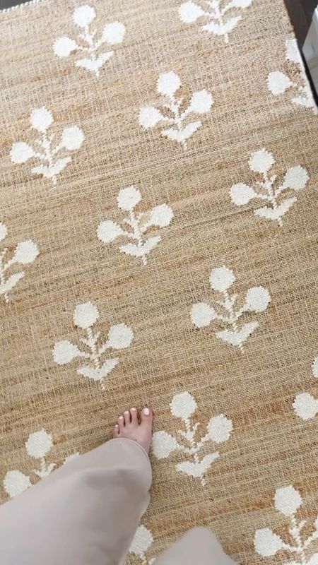 Block print rug, affordable rug, Erin gates rug, home decor, coastal decor 

#LTKhome