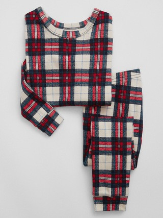 babyGap 100% Organic Cotton Plaid PJ Set | Gap Factory