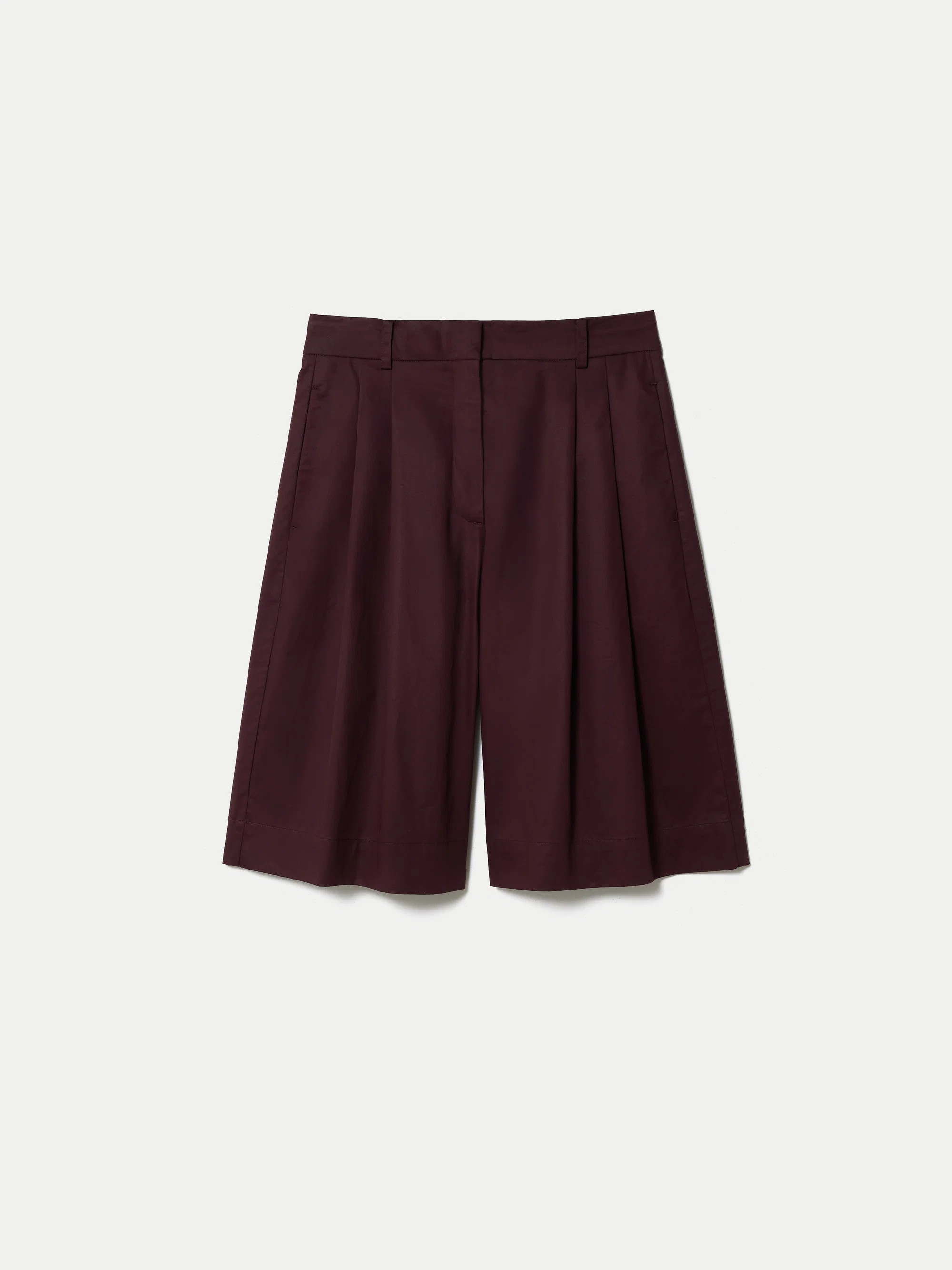 Cotton Double Pleated Short | Purple | Jigsaw (UK)