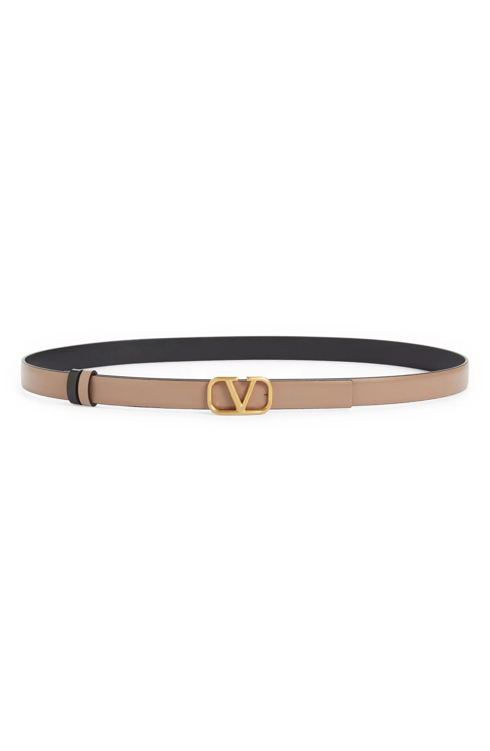 Valentino Garavani VLOGO Buckle Reversible Leather Belt | Nordstrom | Nordstrom