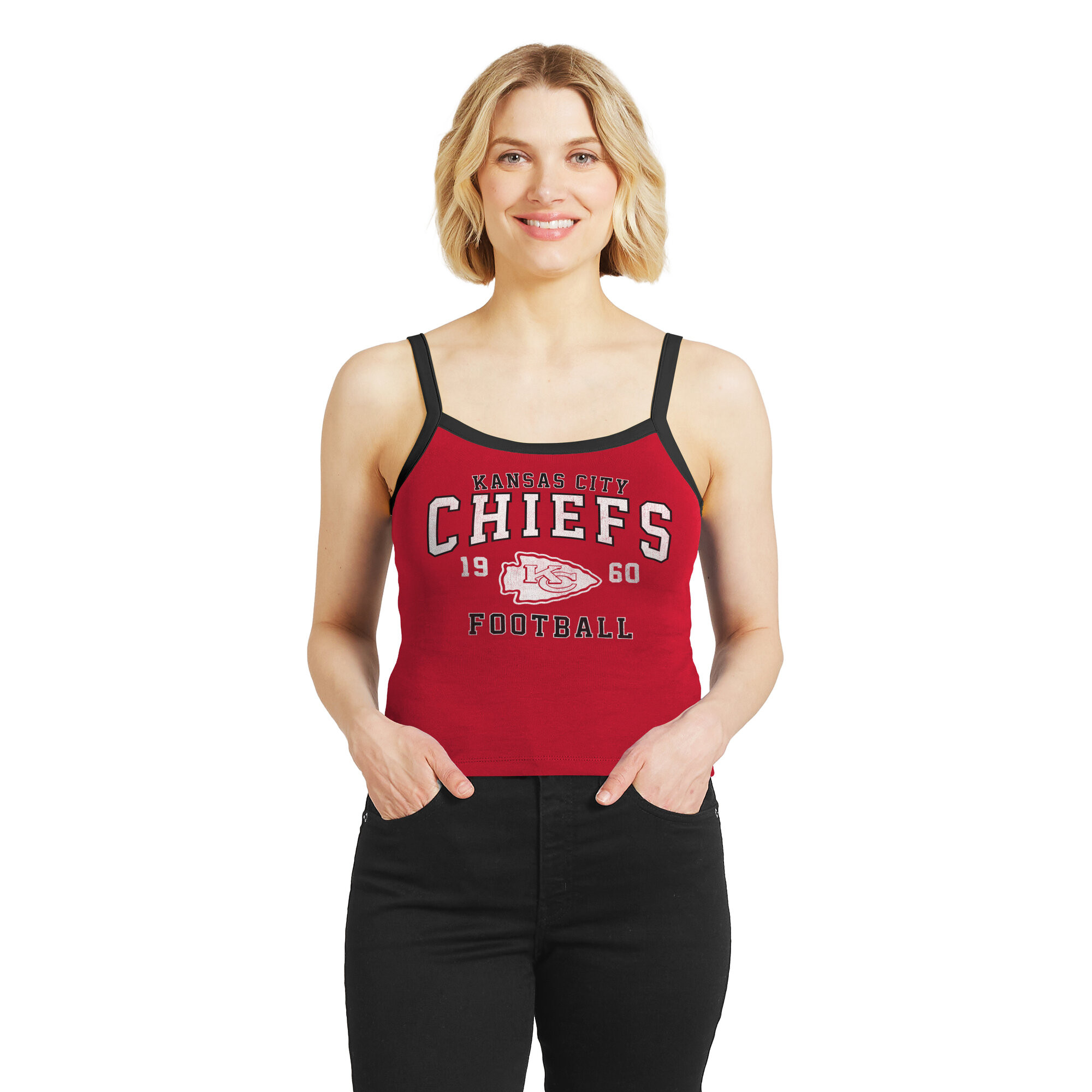 Women's WEAR by Erin Andrews  Red Kansas City Chiefs Colorblock Tank Top | NFL Shop