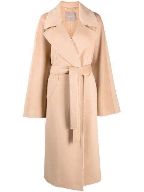 belted wool-cashmere coat | Farfetch (UK)