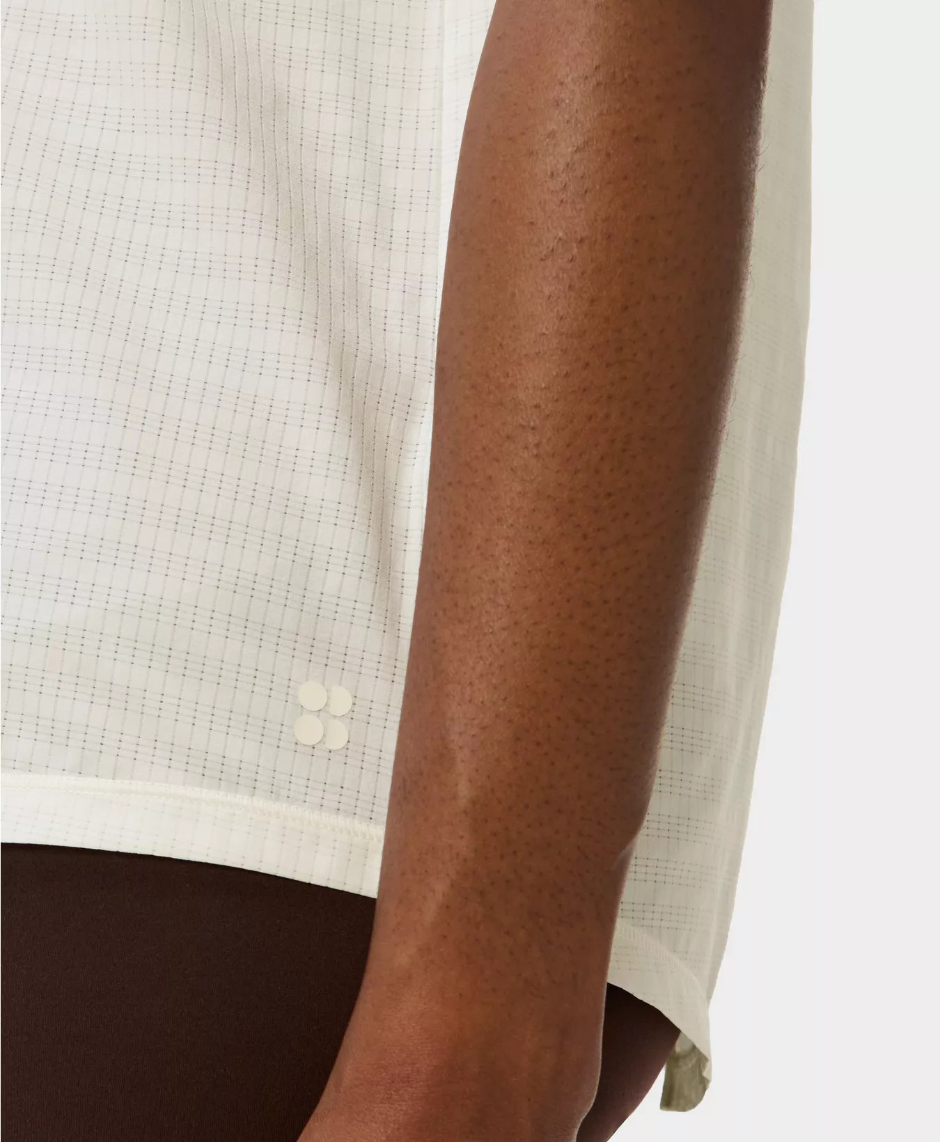 Ultimate Train Perforated Split Back Tank - Lily White | Women's Vests | Sweaty Betty | Sweaty Betty UK
