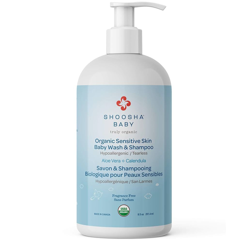 Shoosha USDA certified Organic Shampoo and Body Wash for babies and kids, Great for Sensitive Ski... | Amazon (US)
