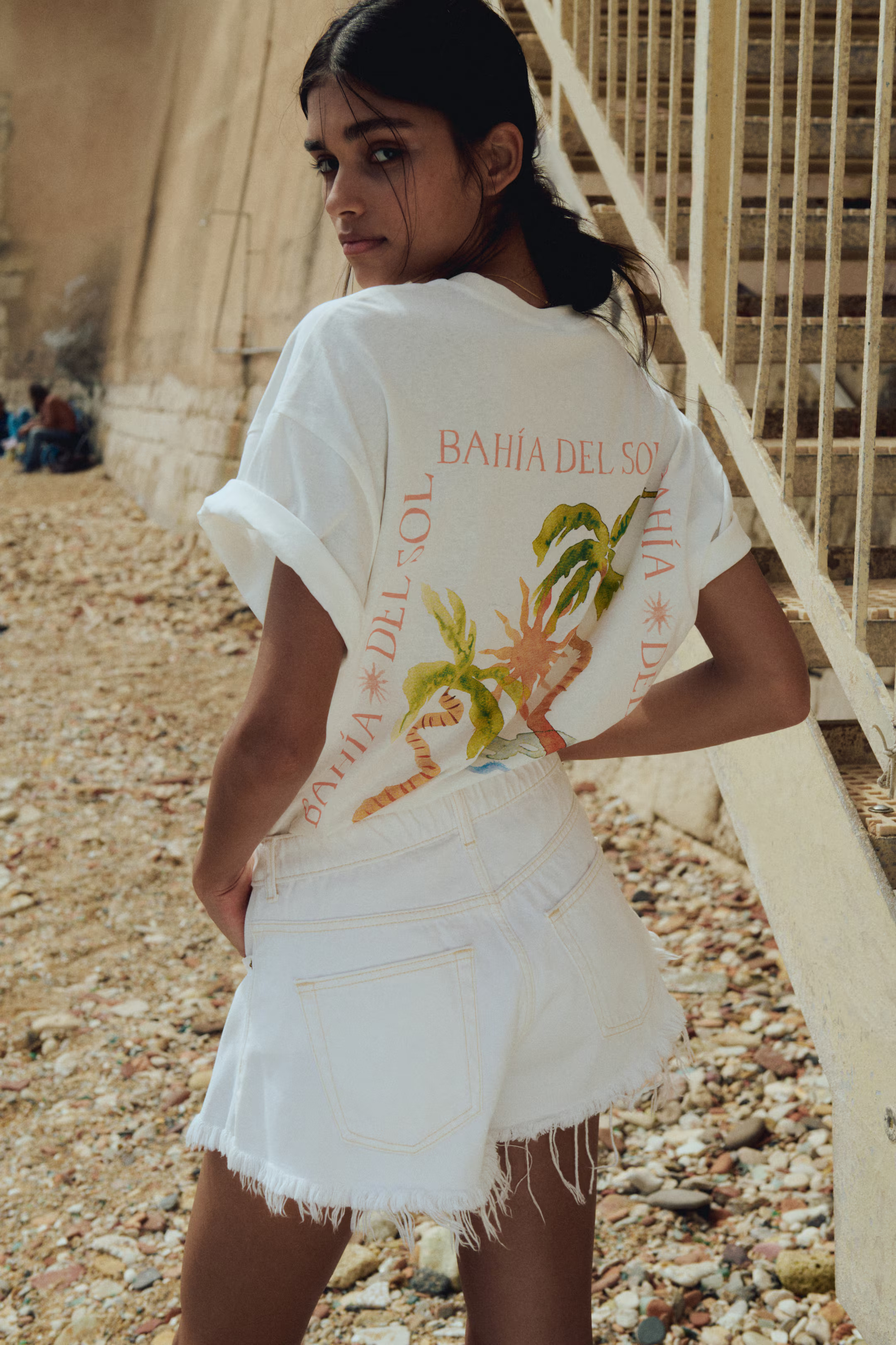 Oversized motif-detail T-shirt | H&M (UK, MY, IN, SG, PH, TW, HK)