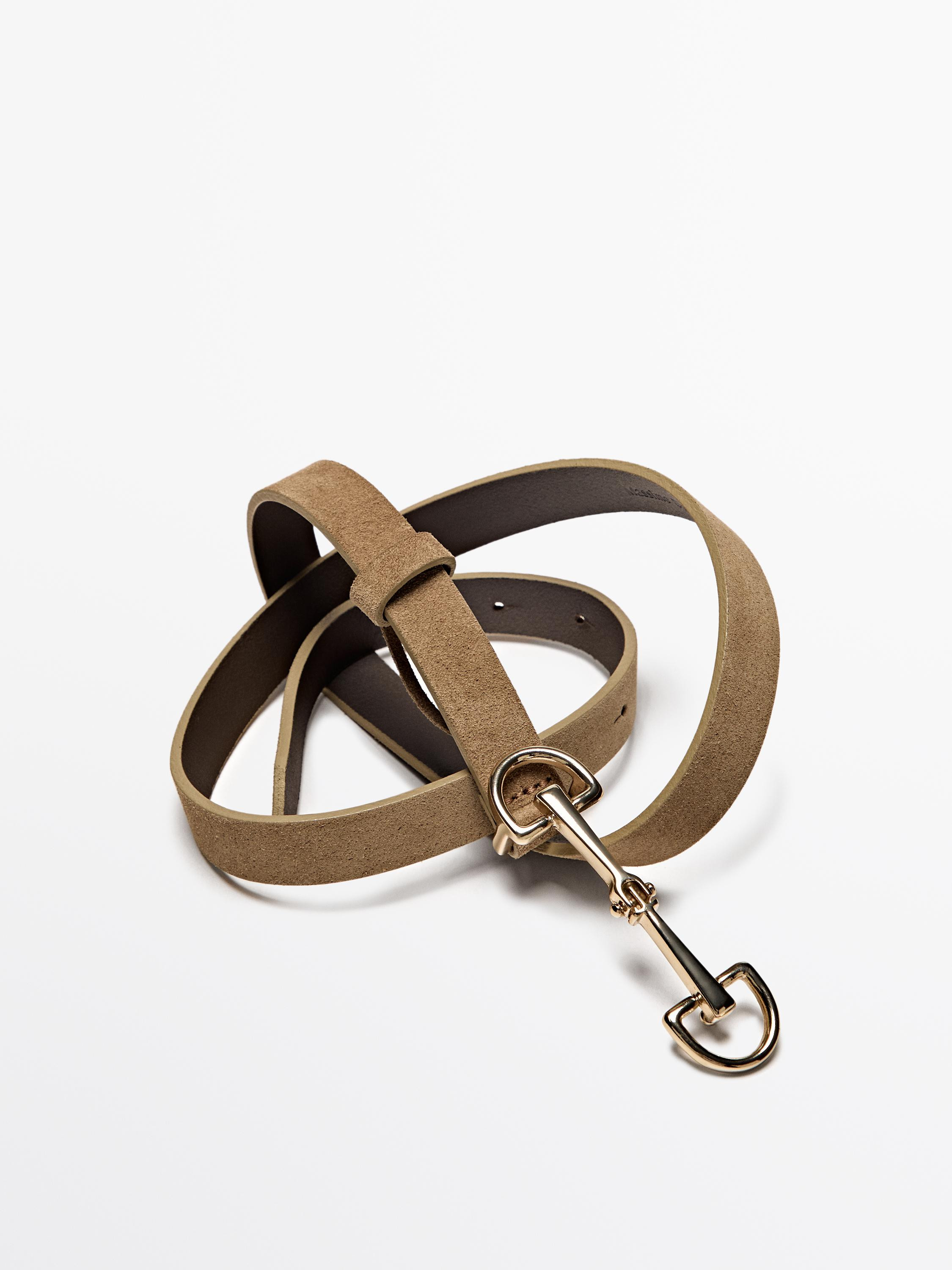 Equestrian split suede leather belt | Zara US