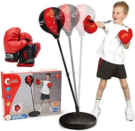 CUTE STONE Kids Punching Bag Toys with Boxing Gloves, Height Adjustable Stand for Kids, Boxing Ba... | Amazon (CA)