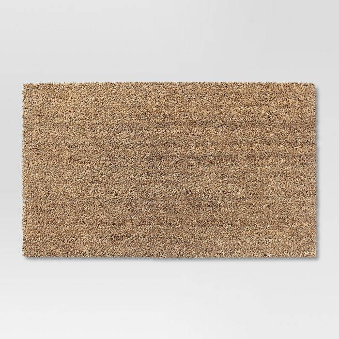 1'6"x2'6" Solid Doormat Beige - Room Essentials™ | Target