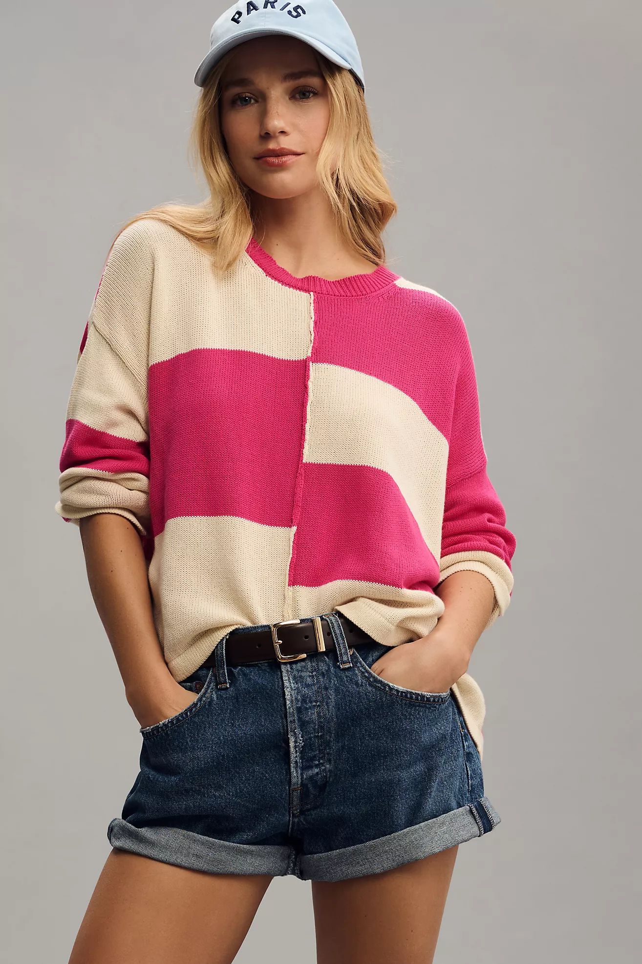 Floor Pop Stripe Pullover Sweater | Anthropologie (US)