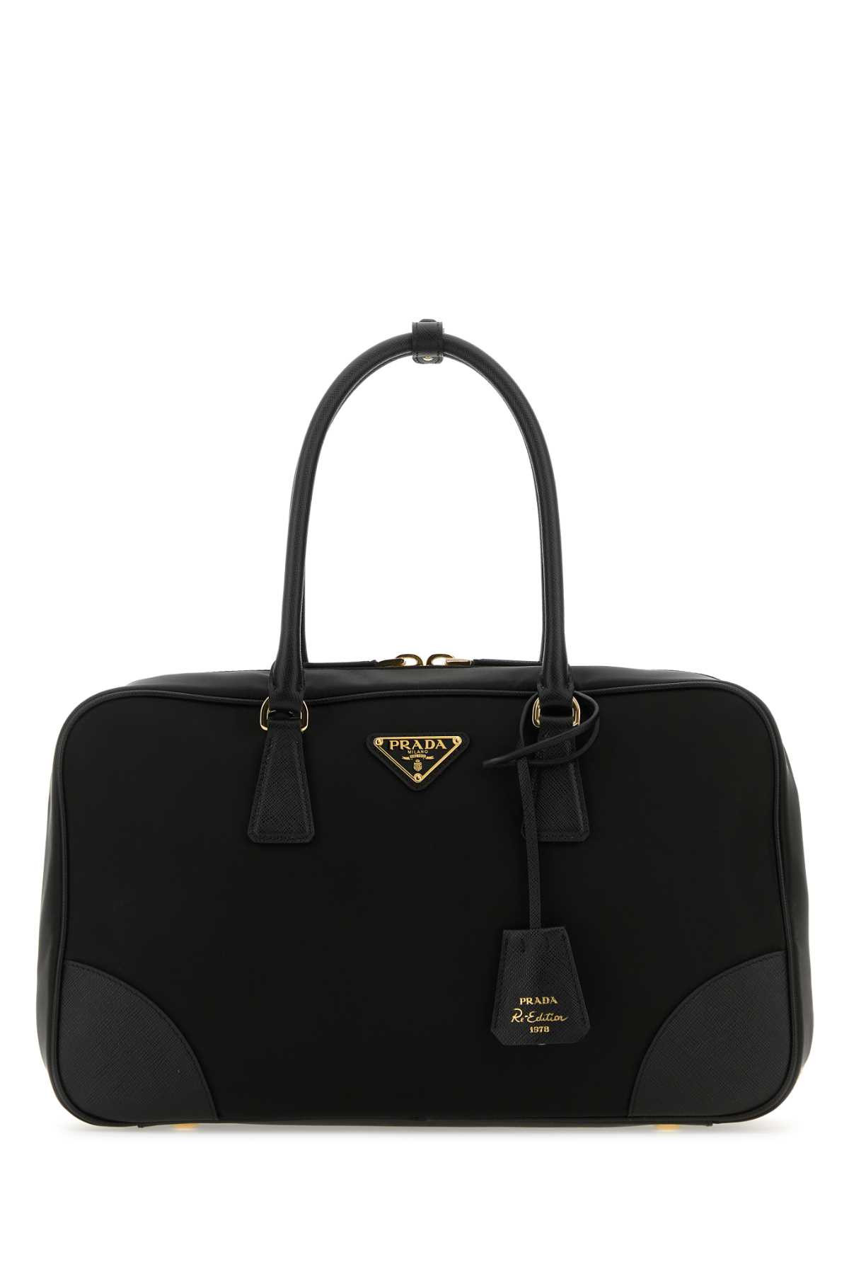 Prada Black Nylon And Leather Re-edition 1978 Handbag | Italist.com US