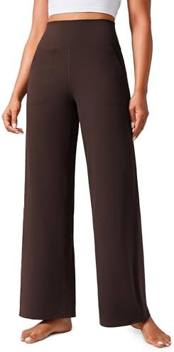 CRZ YOGA Butterlift Wide Leg Pants Pockets 29"/31"/33" - High Waisted Yoga Lounge Buttery Soft Co... | Amazon (US)