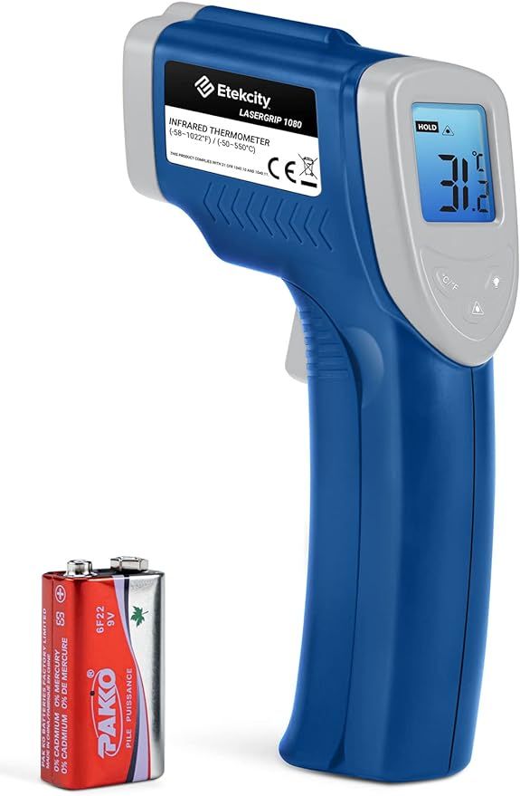 Etekcity Infrared Thermometer 1080 (Not for Human) Temperature Gun Non-Contact Digital Laser Ther... | Amazon (US)