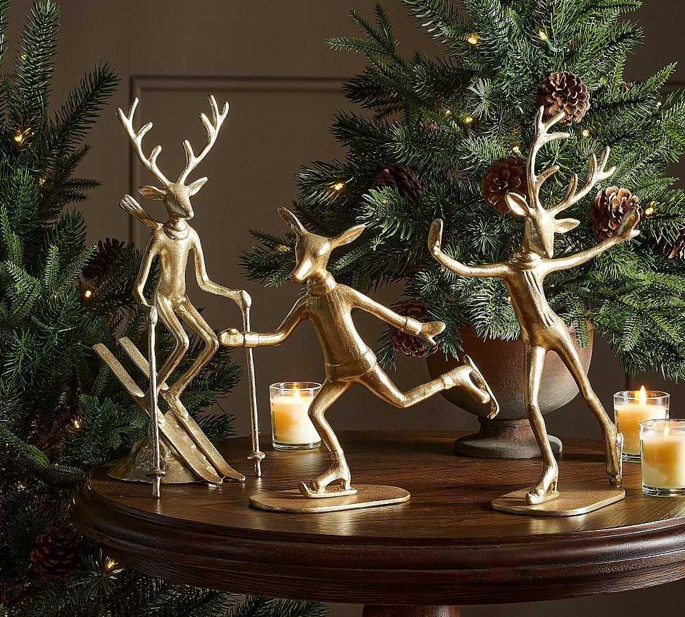 Skiing Chalet Deer | Pottery Barn (US)