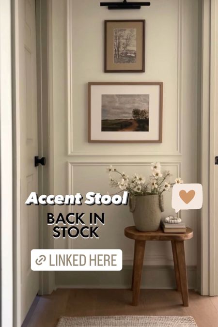 Target finds | accent stool | vintage stool | woodland stool | hallway decor | cosmos | vase | runner 