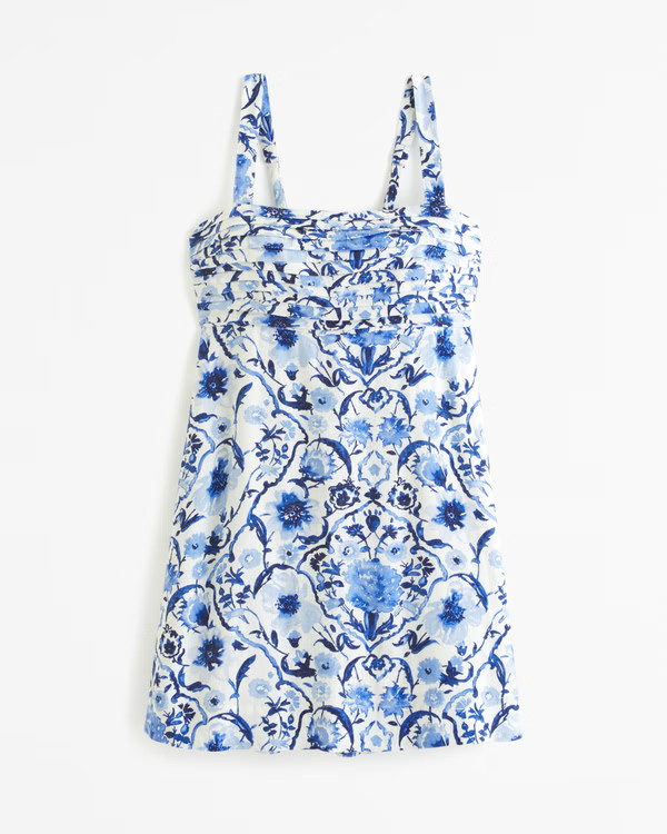 Emerson Linen-Blend Skort | Abercrombie & Fitch (US)