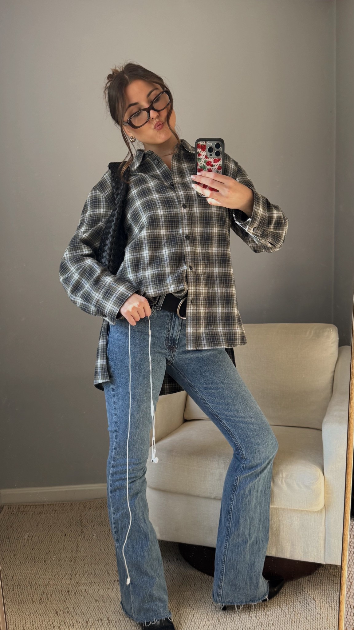 cutest plaid shirt for thanksgiving! i got a size medium 🤎 

#LTKFindsUnder100 #LTKHoliday #LTKCyberWeek