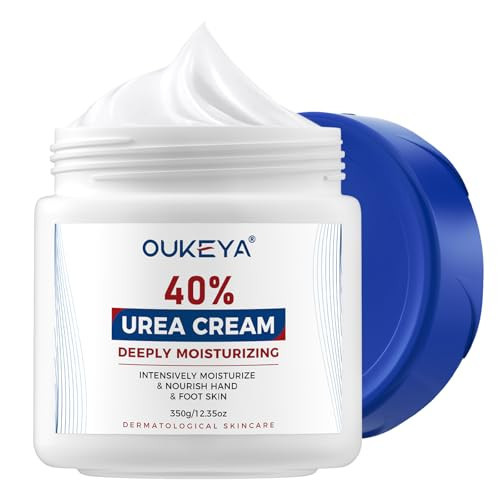 OUKEYA Urea Cream 40 Percent, Foot & Hand Cream for Dry Cracked, Urea Lotion for Feet Maximum Strength(12.35Oz) | Amazon (US)