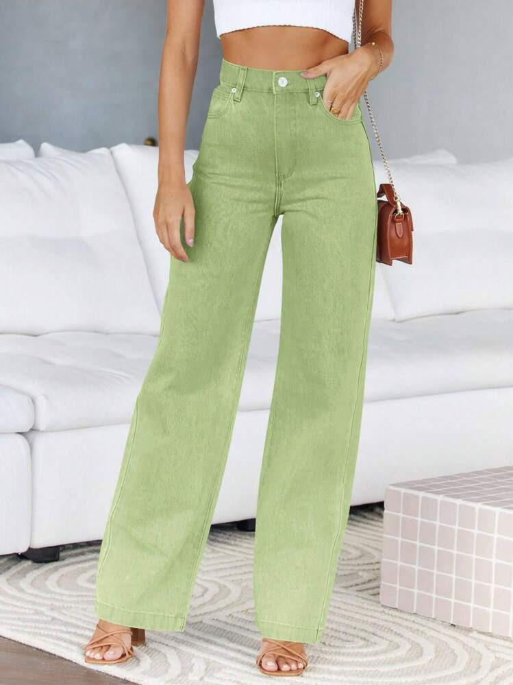 Women's High Waisted Jeans Boyfriend Baggy Straight Leg Casual Denim Pants | SHEIN