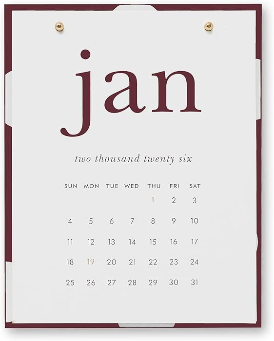 kate spade new york Small Desk Calendar 2026, Monthly Desktop Calendar Dated January 2026 - Decem... | Amazon (US)