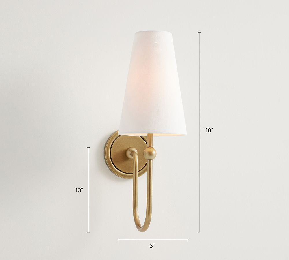 Palmer Metal Sconce (18") | Pottery Barn (US)