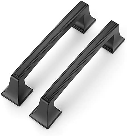 10Pack Black Cabinet Pulls Matte Black Cabinet Handles, Haidms 3 3/4inch Matte Black Drawer Pulls... | Amazon (US)