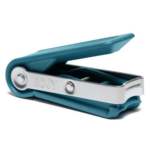 EDJY Fingernail Cutter - Precision Stainless Steel Nail Cutter for Fingernails | Sharp Blade, Ergonomic Design, Durable & Rust-Resistant | Ideal for Men and Women | EDJY Blue | Amazon (US)