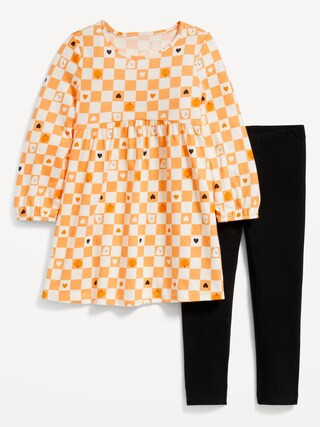 Long-Sleeve Dress & Leggings 2-Pack for Toddler Girls | Old Navy (US)