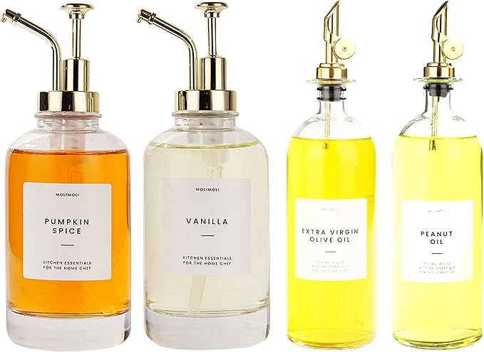 Molimoli Coffee Syrup Dispenser for Coffee Bar, Coffee Pump Dispenser | Oil and Vinegar Dispenser... | Amazon (US)