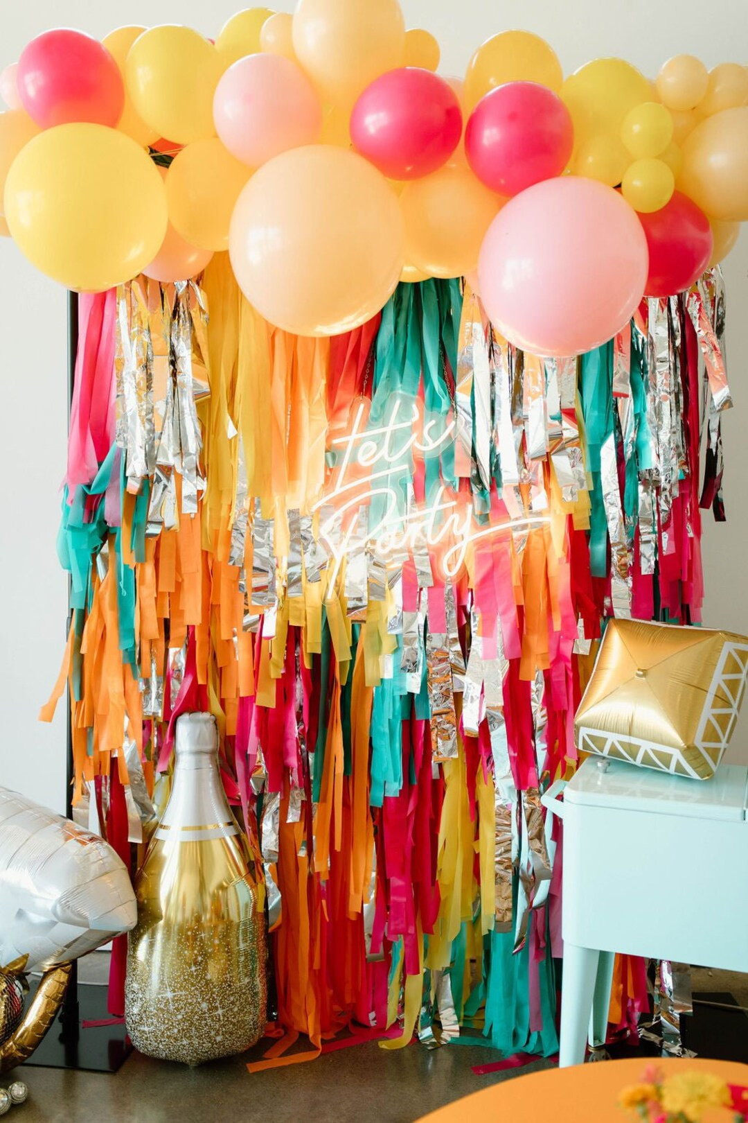 Dazed and Engaged Fringe Backdrop for Bachelorette Party Decoration - Groovy Party Decor with Fri... | Etsy (US)