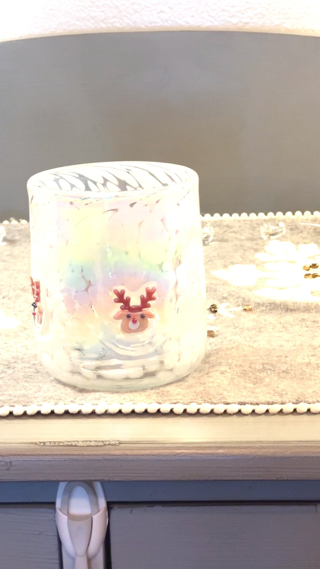 Obsessed with how this gift turned out 🤍🎁 Filled the viral Anthro icon cup (with the cutest little reindeer!) with cozy socks, under-eye masks, a lavender shower steamer & chapstick. The perfect under-$25 cozy girl gift! ☕✨ #StockingStuffer 

#LTKGiftGuide #LTKHoliday #LTKGiftGuide #LTKCyberWeek